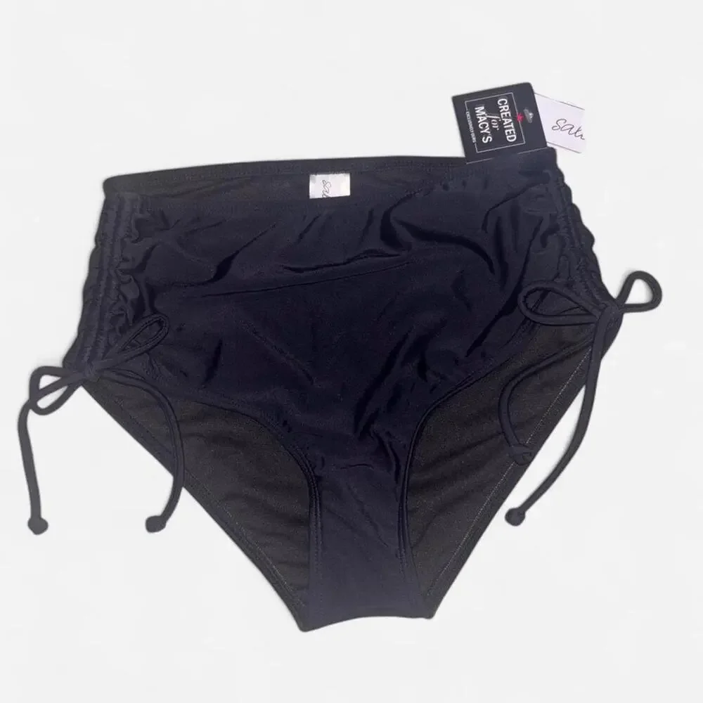 Salt cove black bikini bottoms